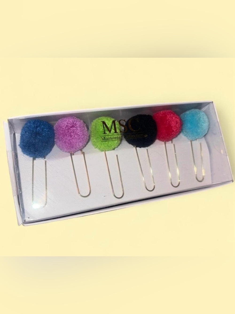 MSC Mainstream Collections Pom Pom Paperclips - NEW IN BOX 📦 - Picture 2 of 5